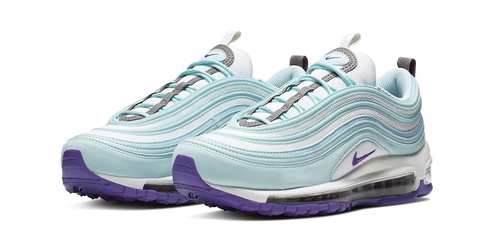 air max 97 white purple and teal