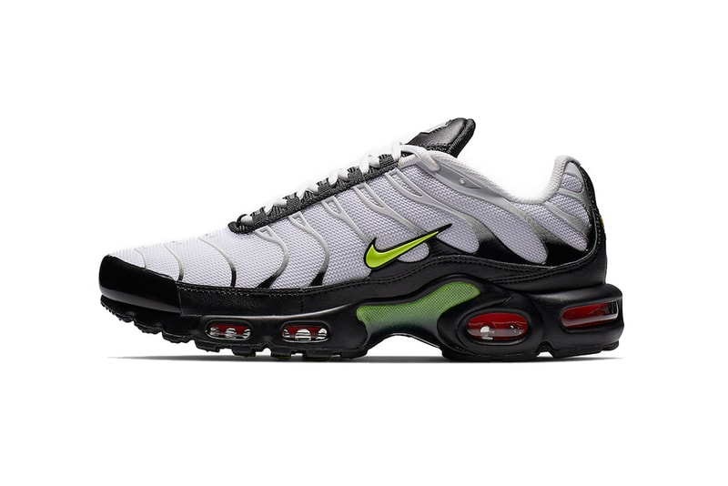 nike air max plus black white volt footwear nike sportswear 2019