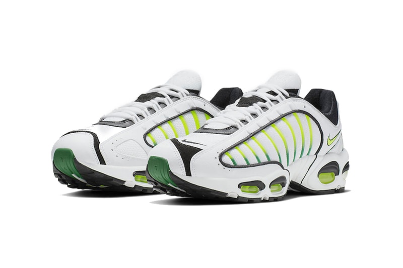 nike air max tailwind 4 sportswear footwear volt white black neon green iv