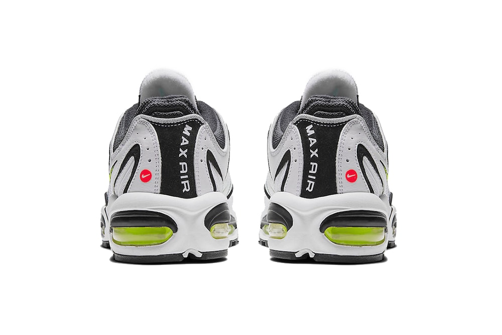 nike air max tailwind 4 sportswear footwear volt white black neon green iv