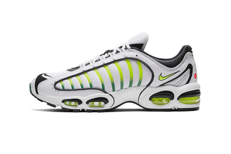 nike air max tailwind 4 sportswear footwear volt white black neon green iv