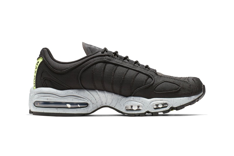 Nike Air Max Tailwind IV 4 Release Black ripstop volt Wolf Grey Volt Rip Stop MX Supreme