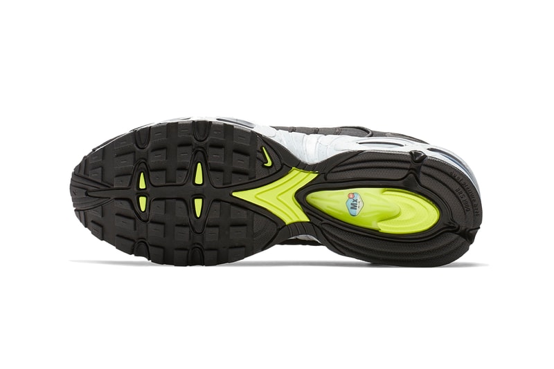 Nike Air Max Tailwind IV 4 Release Black ripstop volt Wolf Grey Volt Rip Stop MX Supreme