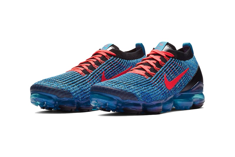 nike air vapormax 3.0 blue fury flash crimson racer blue black 2019 march nike sportswear footwear