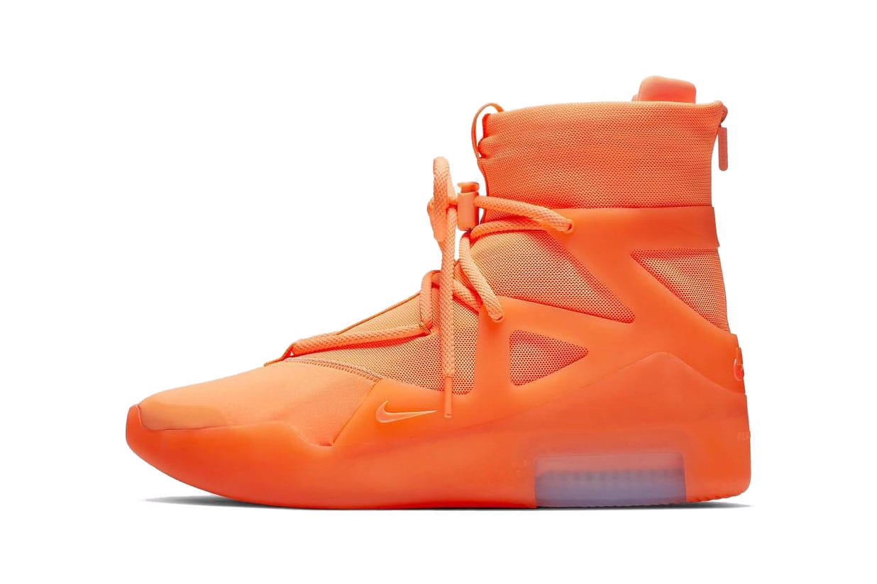 nike air fear of god 1 yellow