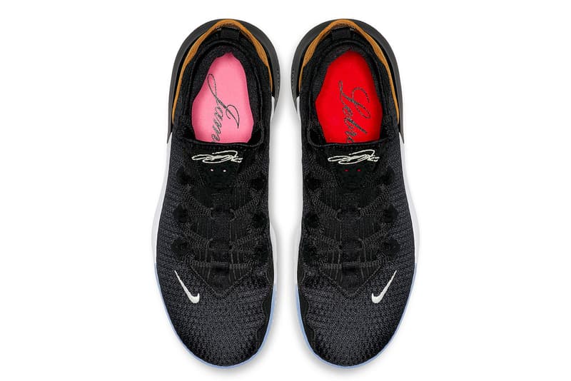 nike leborn 16 low 2019 footwear nike basketball lebron james black gold white