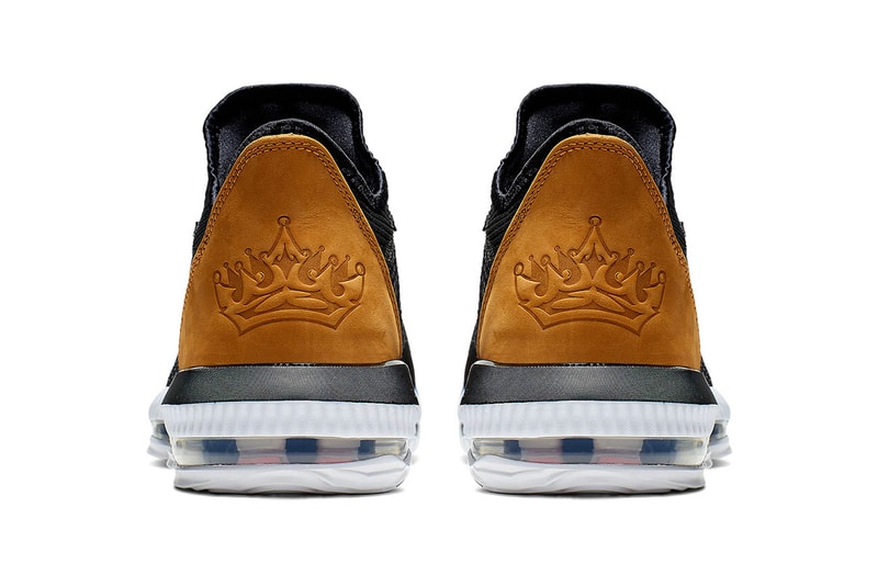 nike leborn 16 low 2019 footwear nike basketball lebron james black gold white