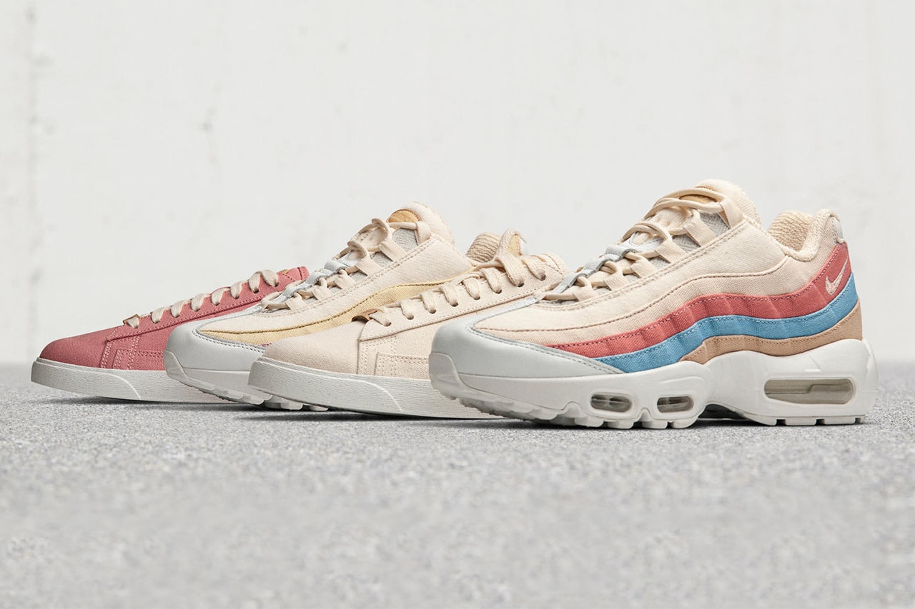 Nike Plant Color Collection First Look Release Details Air Max 95 Blazer Low Natural Dye Plant-based sneaker footwear sustainable