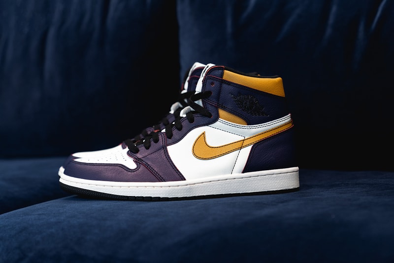nike sb air jordan 1 retro high og closer look 2019 march footwear court purple black university gold light bone black crimson tint hyper pink
