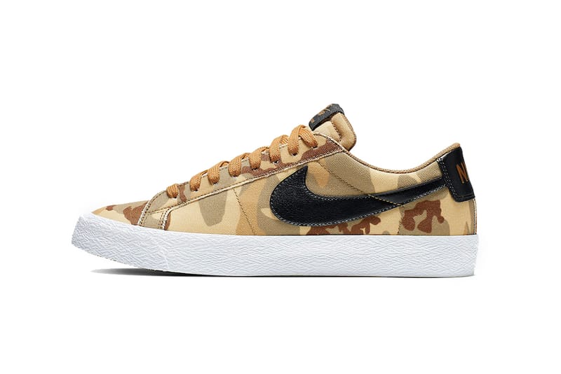 nike sb blazer low canvas desert camo