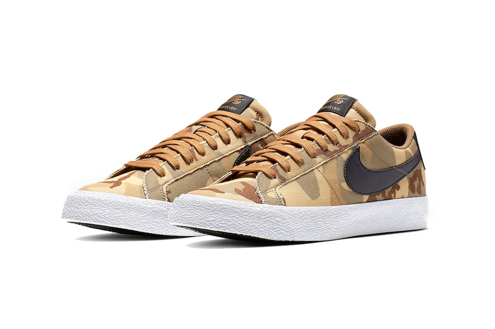 nike sb zoom blazer low desert camo 2019 footwear