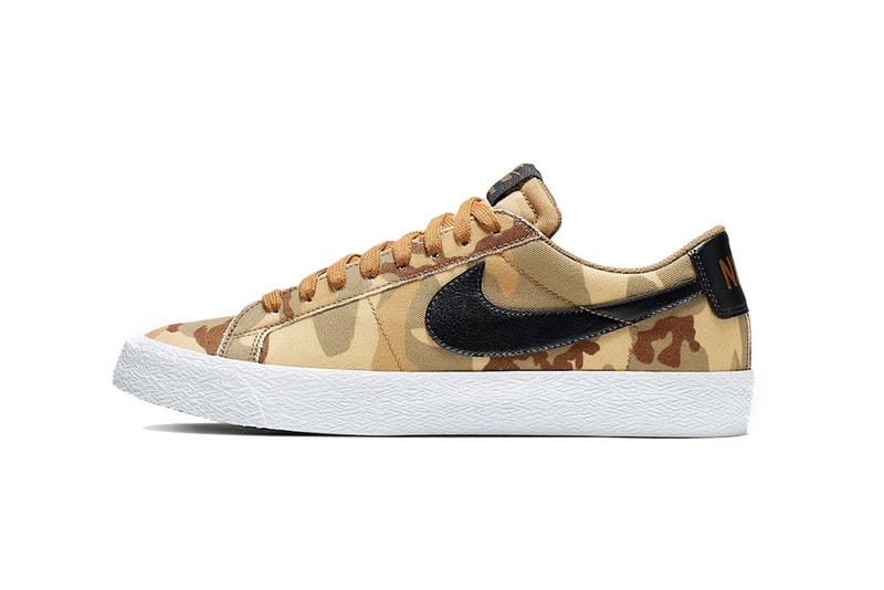 nike sb zoom blazer low desert camo 2019 footwear