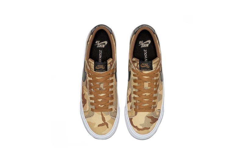 nike sb zoom blazer low desert camo 2019 footwear