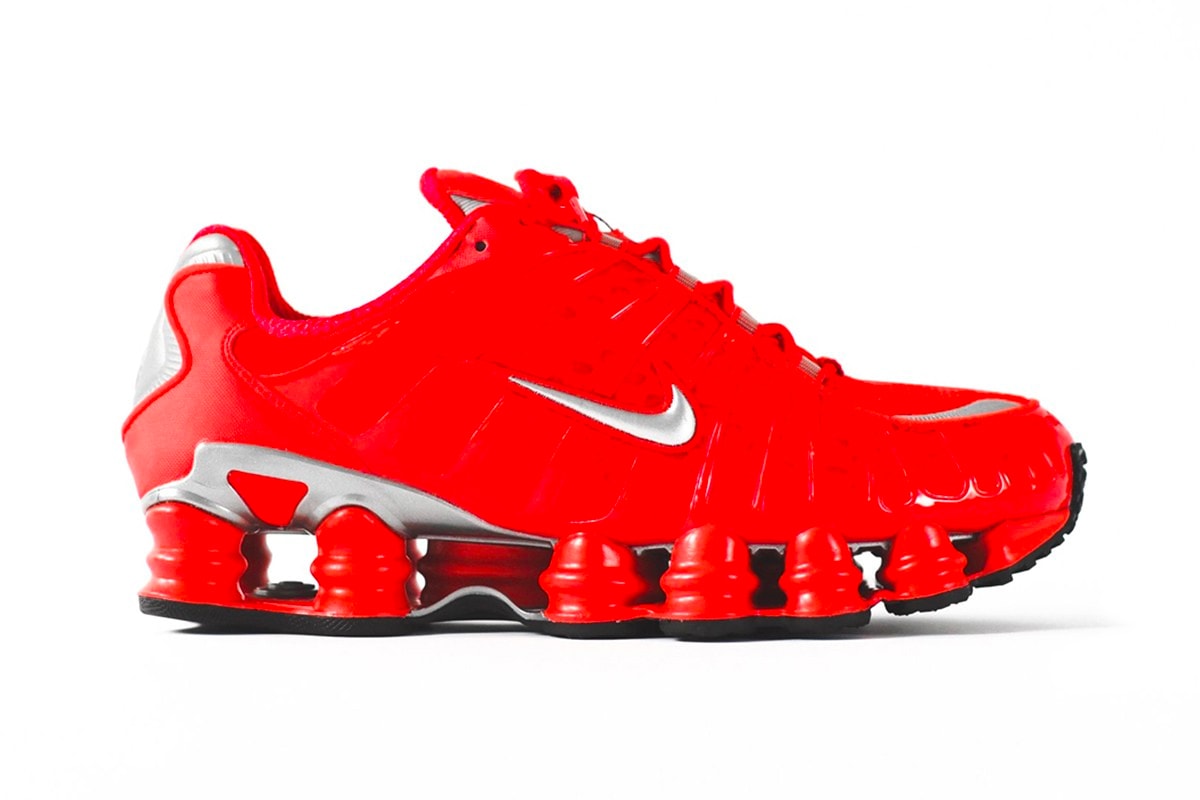 Nike shox tl speed red metallic silver release info shoes sneakers 2003 comeback nostalgia