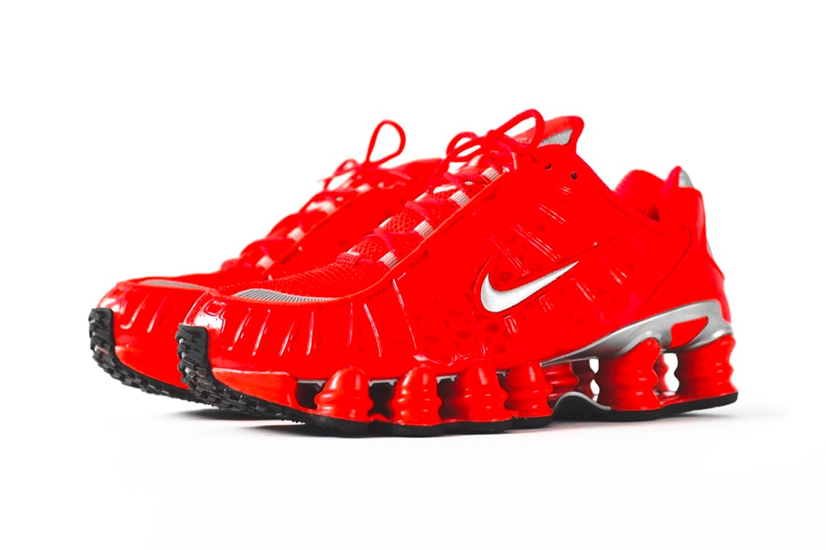 Nike shox tl speed red metallic silver release info shoes sneakers 2003 comeback nostalgia