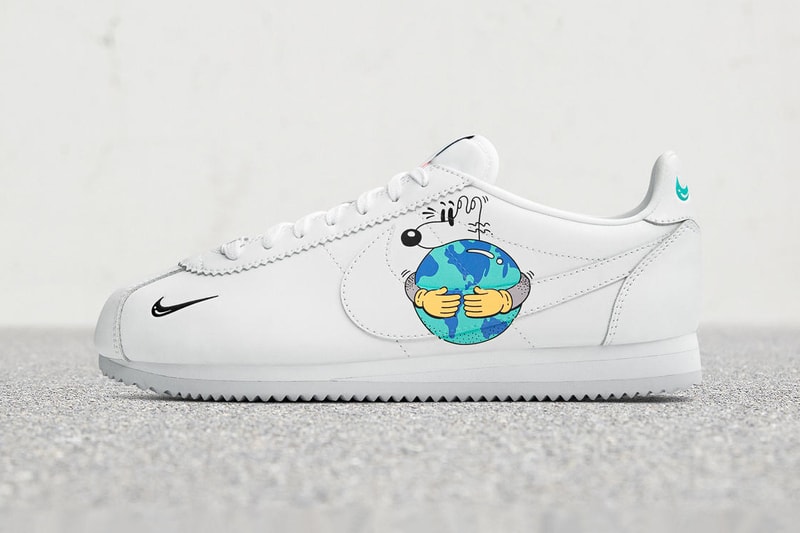 Nike Spring Summer Sustainability Collection Info Steve Harrington artwork global warming Earth green trees health polar ice caps climate change Earth Day Pack