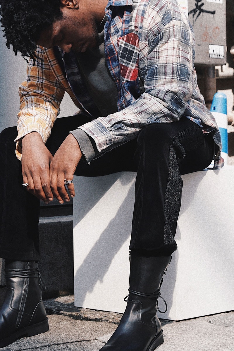 nubian x  needles track pants release info