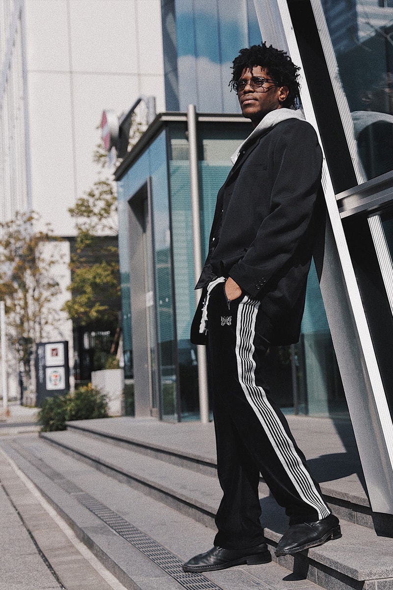 nubian x  needles track pants release info