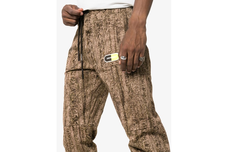 Off-White™ Camo Cotton Sweat Pants Release Info drop pricing virgil abloh trousers tree camo 
