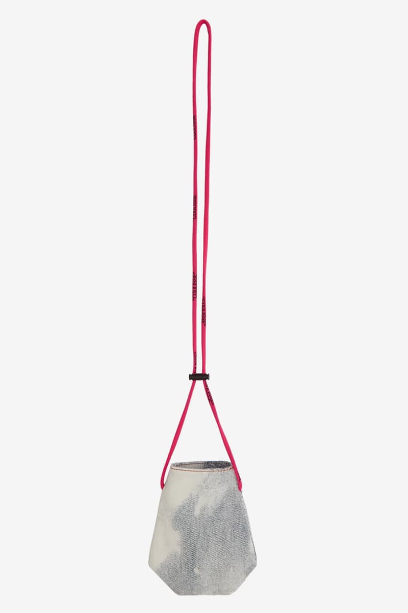 Off White Coulisse Pouch White Denim Virgil Abloh Pink
