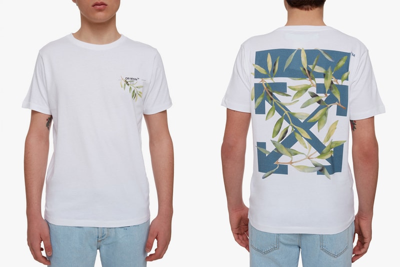 off white spring summer 2019 exclusive collection drop release date info buy gente roma collaboration virgil abloh march 6 2019 release date web store shop denim gradient leaf print ss19