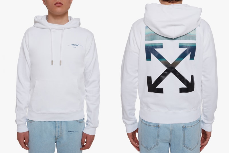 off white spring summer 2019 exclusive collection drop release date info buy gente roma collaboration virgil abloh march 6 2019 release date web store shop denim gradient leaf print ss19
