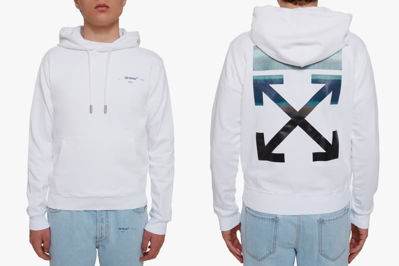 off white spring summer 2019 exclusive collection drop release date info buy gente roma collaboration virgil abloh march 6 2019 release date web store shop denim gradient leaf print ss19