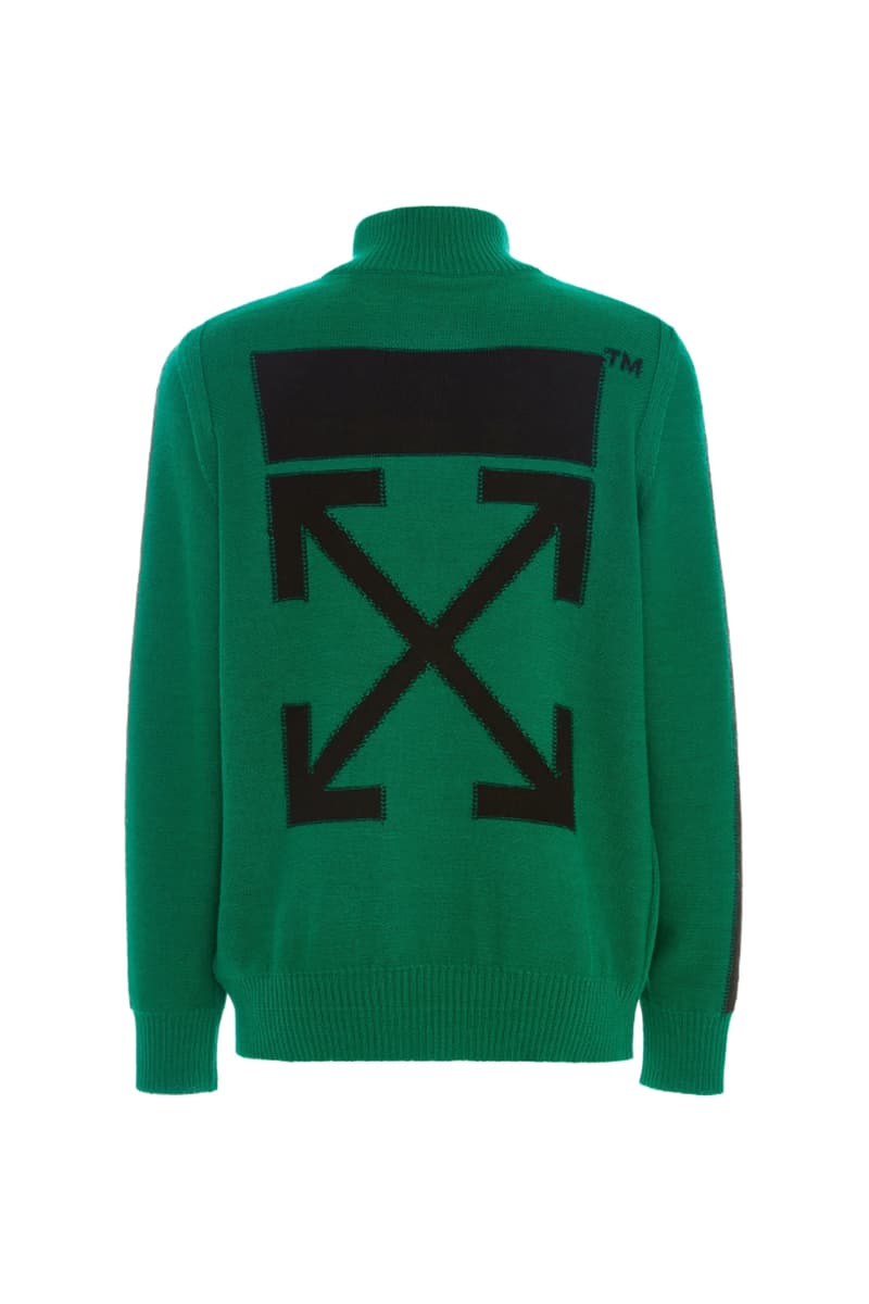 ilt Bemærkelsesværdig Skifte tøj Off-White Green Zip Turtleneck Sweater Release | HYPEBEAST