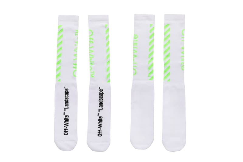 Off-White™ Hankyu MEN'S TOKYO LANDSCAPE Pop Up Virgil Abloh WOODS ARROWS T shirt hoodie socks tote bag industrial belt card holder 5 panel Black White