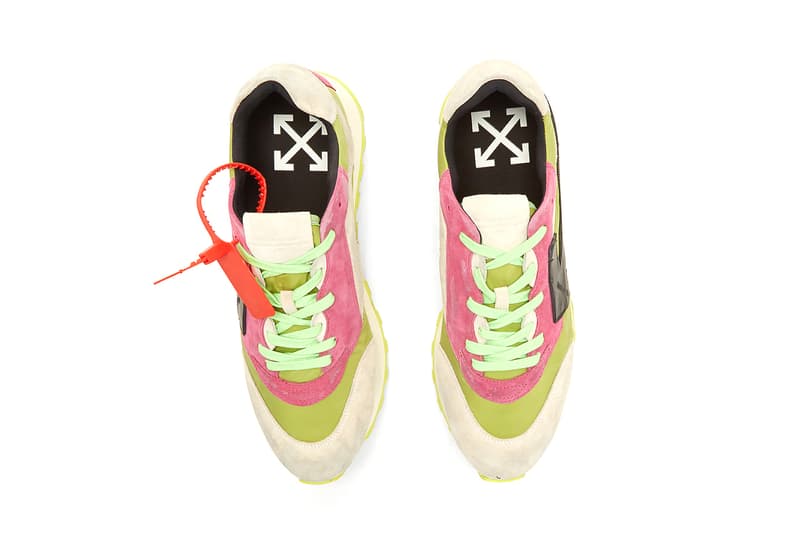 Off-White Arrow Runner Sneaker Green Virgil Abloh Off White Streetwear Fashion Menswear Release Date To Buy For Sale Information