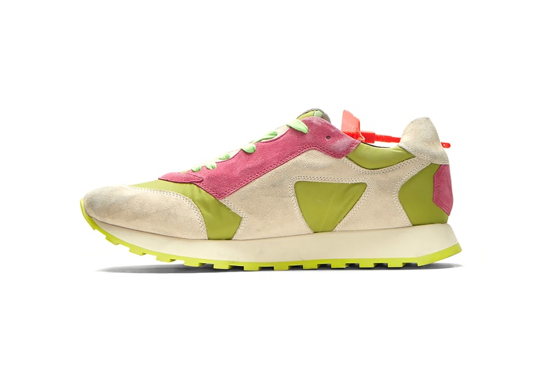Off-White Arrow Runner Sneaker Green Virgil Abloh Off White Streetwear Fashion Menswear Release Date To Buy For Sale Information
