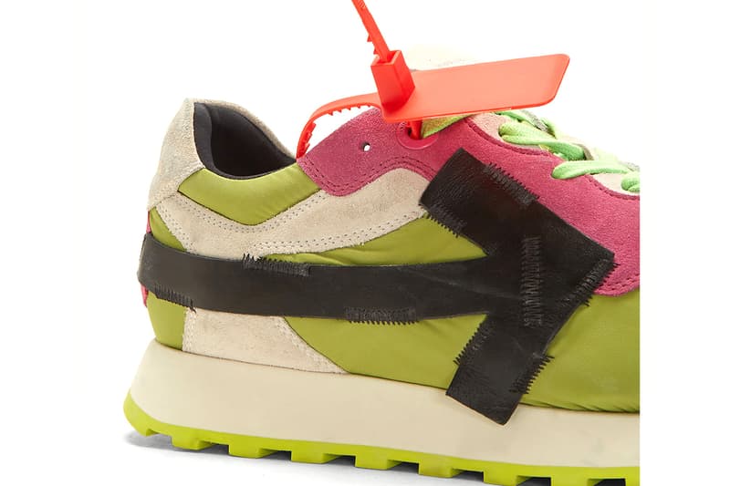Off-White Arrow Runner Sneaker Green Virgil Abloh Off White Streetwear Fashion Menswear Release Date To Buy For Sale Information