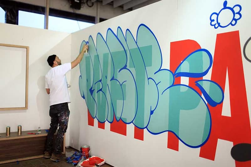 persue wet paint basement ginza tokyo japan graffiti artworks painting