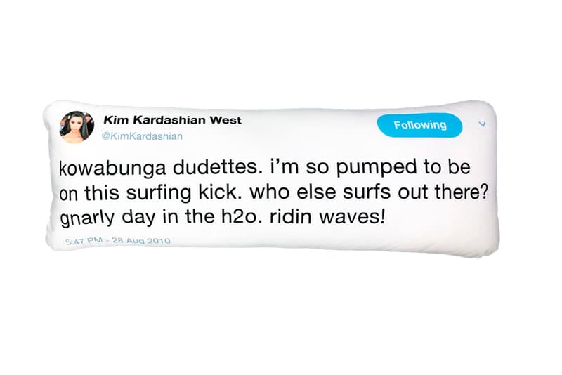 PizzaSlime Celebrity Tweet Pillows home accessories kanye west kim kardashian post malone tyler the creator