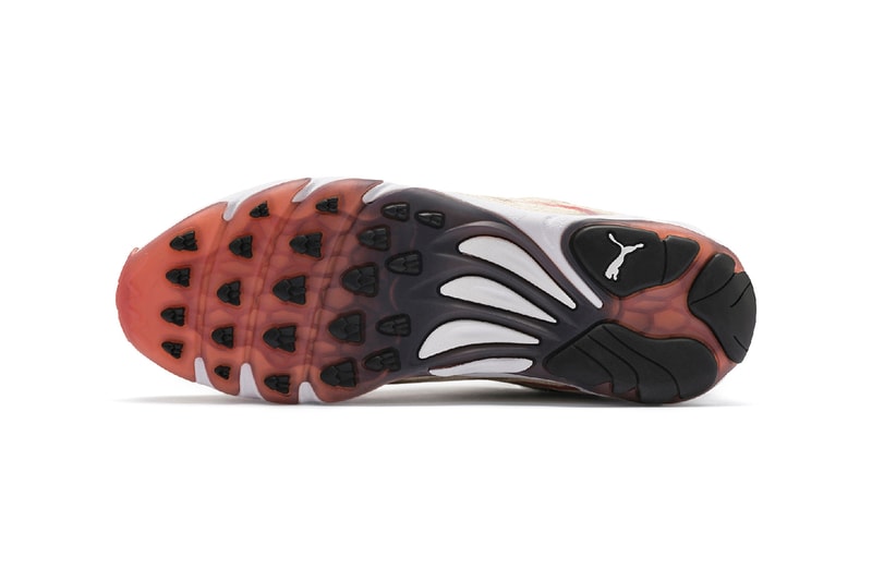 Puma Inhale Reissue Running Shoe Beige Red Black