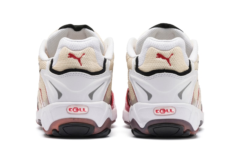 Puma Inhale Reissue Running Shoe Beige Red Black
