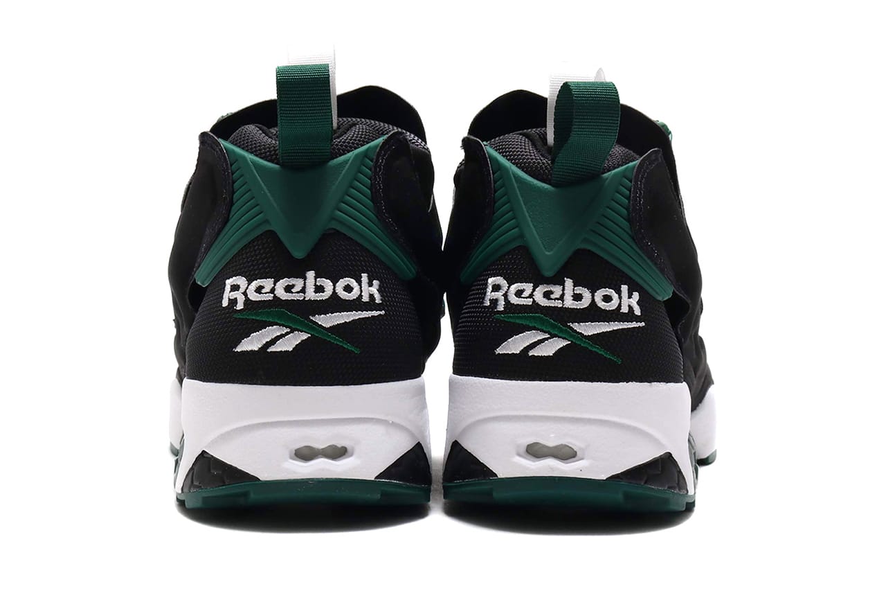 reebok green and black shoes