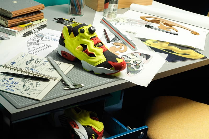 reebok instapump fury prototype 2019 march footwear citron yellow red