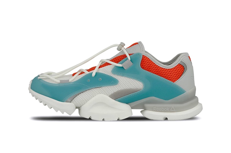 Reebok Run.r 96 Carotene Mist Grey Chalk Blue Red Orange Detailing Closer Look Release Details First Buy Purchase Cop