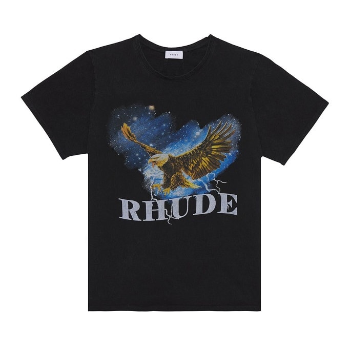 rhude spring summer 2019 ss19 collection clothes where to buy cost price store info release details outerwear jacket t shirt graphic black white camo