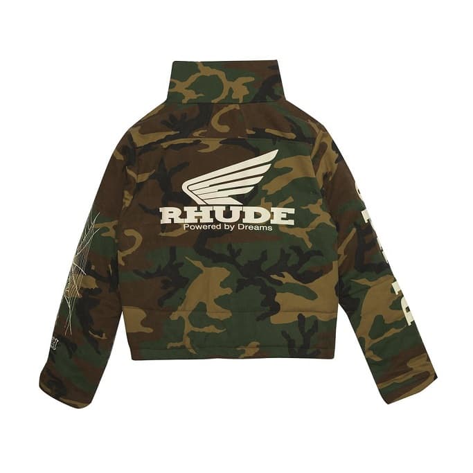 rhude spring summer 2019 ss19 collection clothes where to buy cost price store info release details outerwear jacket t shirt graphic black white camo