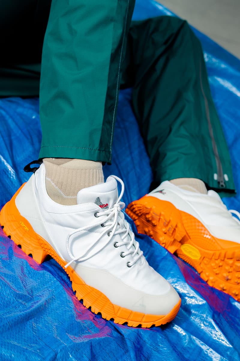 ROA Hiking Footwear SS19 Spring Summer 2019 Collection Lookbook Boots Sneakers Chunky Silhouettes Trekking Sole Unit Neon Green Pink Triple Black