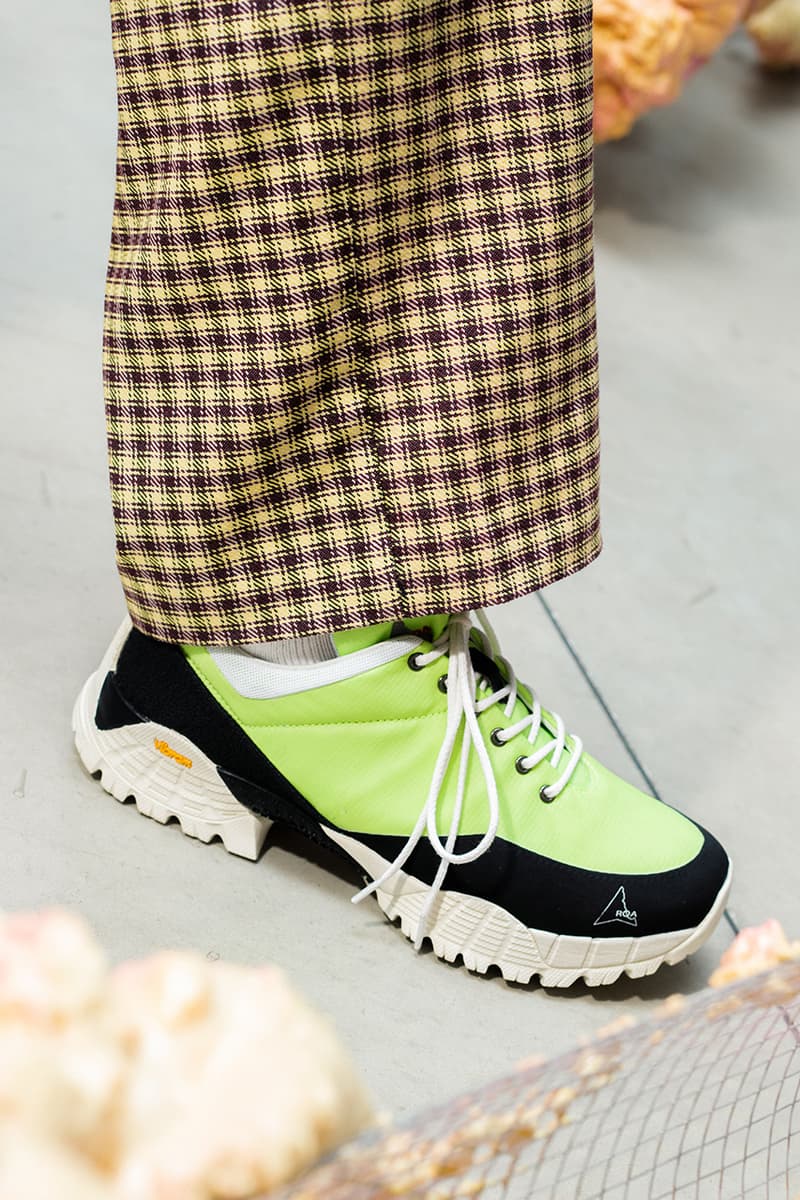 ROA Hiking Footwear SS19 Spring Summer 2019 Collection Lookbook Boots Sneakers Chunky Silhouettes Trekking Sole Unit Neon Green Pink Triple Black