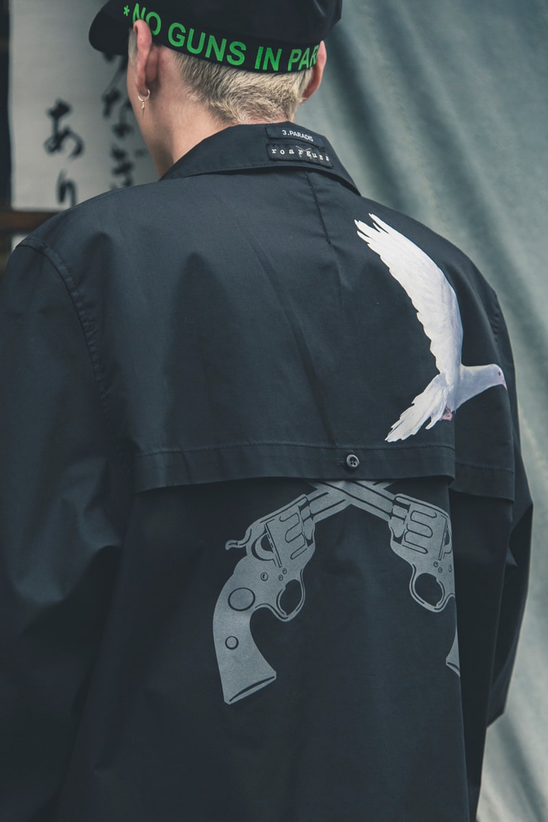 3.PARADIS roar roarguns collaboration capsule collection spring summer 2019 ss19 drop release date info japan no guns in paradis logo