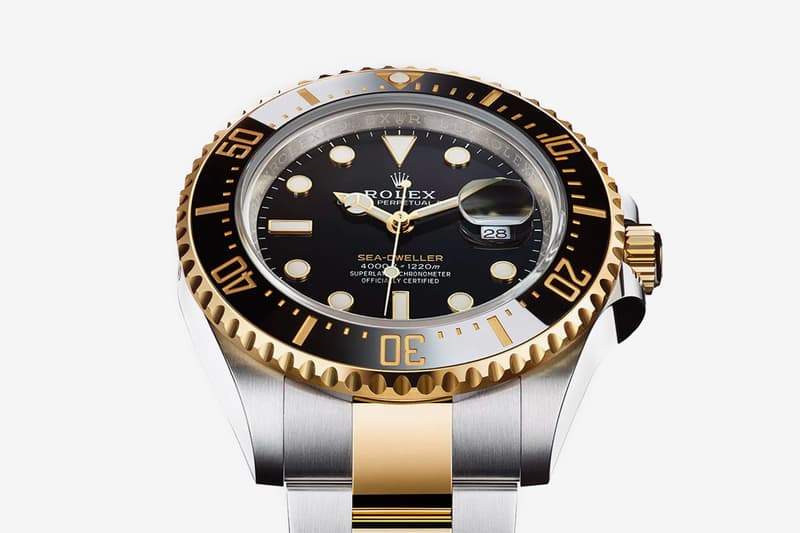 Rolex 18 CT Yellow Gold Sea Dweller Release Info watch timepiece luxury diving deep sea chronograph