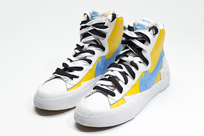 sacai Nike Deconstructed Blazer High Yellow Baby Blue 