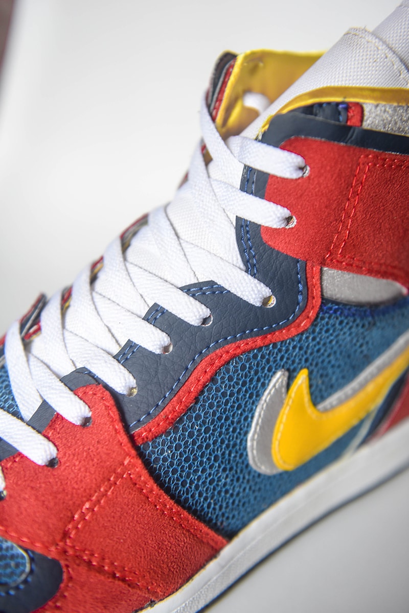 Sacai Nike Jordan 1 High Closer Look fashion sneakers air jordan shoes kicks 