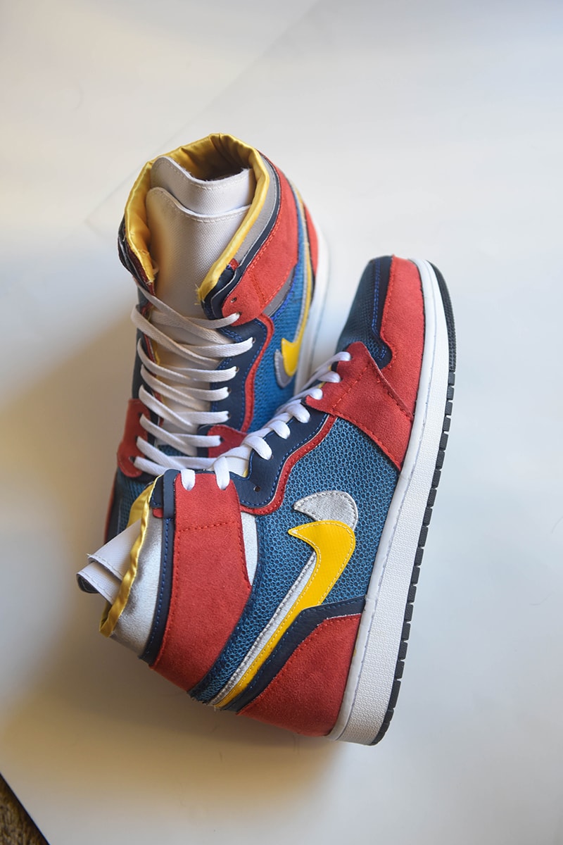 Sacai Nike Jordan 1 High Closer Look fashion sneakers air jordan shoes kicks 