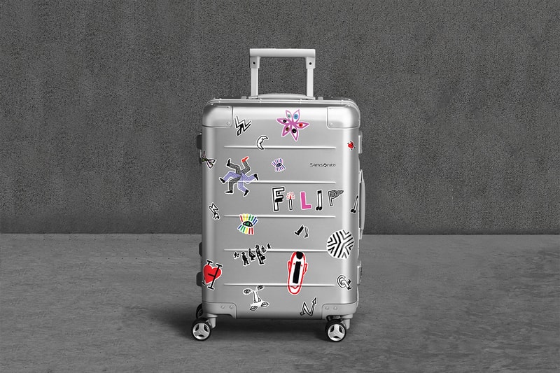 Samsonite x Filip Pagowski Xylem 2.0 Suitcase Release travel CDG PLAY Stickers 