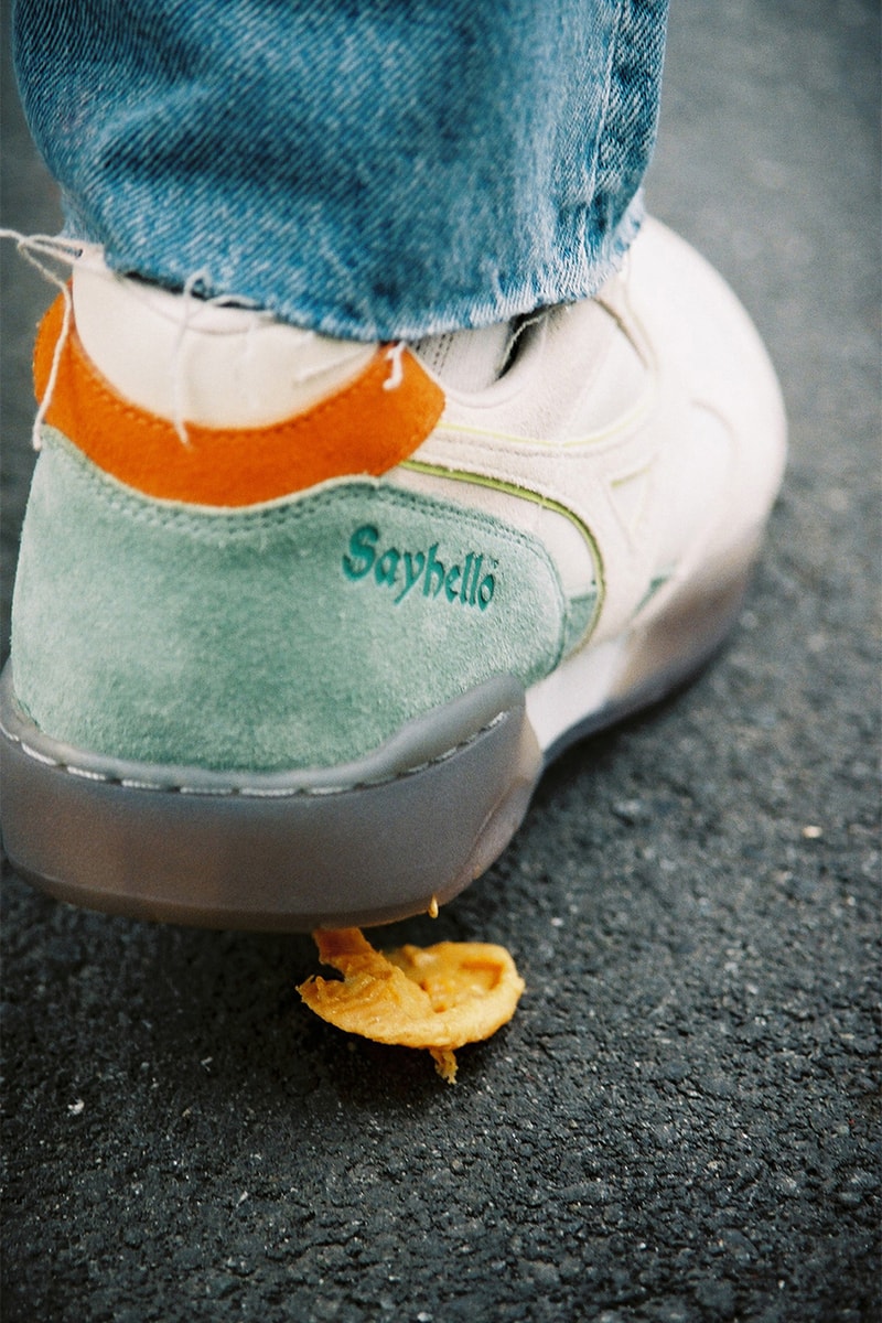SAYHELLO x Mizuno Court Select Sneaker Collaboration march 21 2019 drop release date info buy sell colorways 